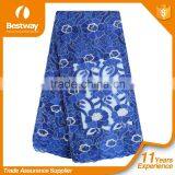 Bestway Top-end Handmade Embroidery Tulle Lace Beaded Bridal Lace Fabric French Net Lace Fabric With High Quality FL0245 thumbnail-6