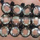 Machine Embroidered Bead Sequin Accessories for Garment thumbnail-2