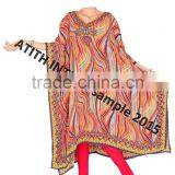 DIGITAL PRINTED COTTON PONCHO thumbnail-4