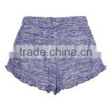 MGOO Newest Hot Sexy Girls Short Pants Angled Hemlines With Ruffle Trim Women Sport Wear Running Shorts thumbnail-5