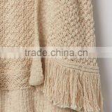 Cute Girl Open Fringe Cardigan Sweater no Button thumbnail-4