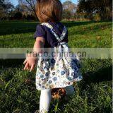 New Design Baby Girl Dress Flower Printed Kids Summer Wholesale Children's Clothing thumbnail-4