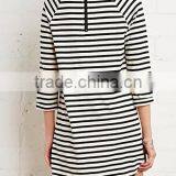 Classic Stripes Straight 7 Minutes of Sleeve Dress thumbnail-1