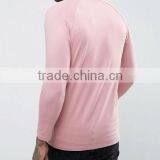 China Apparel Wholesale 2017 Fashion Men Raglan Long Sleeve Solid Color Fit T Shirts thumbnail-2