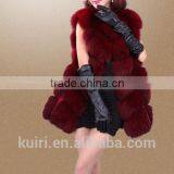 Hot Sale Fashion Girl Natural Ladies Real Fur Gilet / Genuine Fox Fur Vest --pc271 thumbnail-3