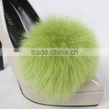 Myfur Luxury Life Spring/Summer/Fall Fox Fur Pompoms Lady Fur Ball Shoes thumbnail-3