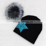 MYFUR Star Cute Baby Knitted Soft Warm Cotton Beanie Hat For Baby Boy or Girl Hat Winter Hats New Born thumbnail-4