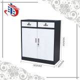 Gray 2 Door Short File Cabinet,2 Door Metal File Cabinet With Drawer thumbnail-2
