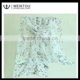 Wholesale Fashionable Music Notes Printed Scarf thumbnail-3