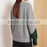 Women Geometric Design Sweater 2017 New Style Green Color Pullover Sweater thumbnail-2