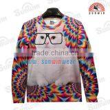 OEM Mens/Womens Winter Warm Hooded Sublimated 3d Print Sweatshirt thumbnail-1