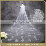 Beautiful Fashional Beaded-edged Wedding Bridal Veil thumbnail-1