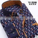 In Stock China Shirt Manufacturer Full Size Printing Long Sleeve Fashionable Fancy Printed Rounded Hem Cotton T-shirt thumbnail-4