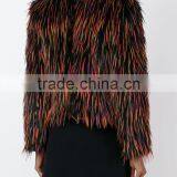 Shandao OEM Fine Quality Long Sleeve Fashional Polyester Denmark Mink Fur Coat thumbnail-4
