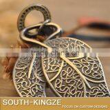 Guiene Leather Bronze Leaf Pendant thumbnail-2