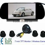 7inch TFT-LCD Rear Mirror Monitor With Rearview Camera and Arking Sensor thumbnail-4