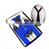 Wholesale Yiwu High Quality 3.5cm Mens Elastic X-back Adjustable Clip-on Suspenders thumbnail-6