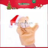 Custom plush christmas hand puppet for kid and adult