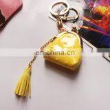 Color PU Creative Leather Small Wallet Keychain Bags Ornaments Tasseldecoration thumbnail-6
