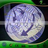 LED Inflatable Moon Balloon / Fulling Printing Hanging Party Circle Balloon Light