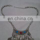 Vintage Boho Necklace Silver Coin Necklace Fashion Necklaces for Women thumbnail-1