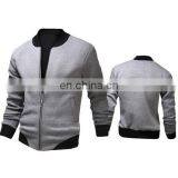 Fashion Men's Luxury Stylish Casual Bomber Zip up Jackets Coats Outwear Black