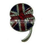 Promotional China Manufacture Poppy Brooch Pin thumbnail-2