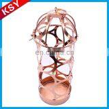Good Reputation Factory Price Romantic Display Fashion Metal Single Wire Wine Bottles Rack thumbnail-2