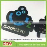 Non-standard Size Barcode Printing Cheap Metal Stainless Steel Card thumbnail-4
