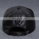Men Faux Leather Warm Baseball Cap Causal Windproof Peaked Cap Adjust Snapback thumbnail-4
