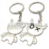 OX Lover Keychain, Zinc Alloy