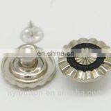 High Quality Bright Nickel Zinc Alloy Removable Shank Button, Metal Button for Jacket/coat