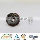 High Quality Zemak Alloy Fashion Metal Jeans Button for Woman