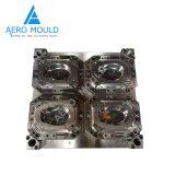 Double color plastic lunch box container injection mold