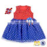 Girl Pageant Dress Made In China One Piece Girl Party Dress Royal Blue Baby Sequin Wedding thumbnail-5