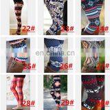 Mom Kids Leggings Women Baby Xmas Christmas Chevron Flower Pants Santa Snowflake Snowman Print Trousers Slim Casual Tights Pants thumbnail-3