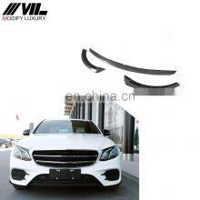 W213 E Class 3pcs/set Carbon Fiber Front Chin Lip for Mercedes Ben z W213 E43 AMG Sport Sedan 17-18 thumbnail-1