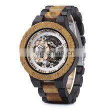 Big Size BOBO BIRD Luxury Brand Automatic Men Watches Luxury Skeleton Mechanical Movement