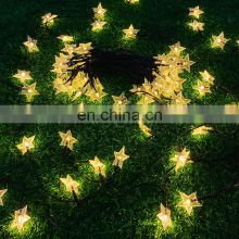 2021 New Product Ideas Solar Christmas Star Lights Led Fireworks Controller Ornaments Lights Pendant House Wreath Light thumbnail-3