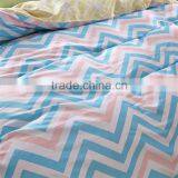 2015 Newest Simple Design Blue Weave Line Printed Cotton Bedspread Bedding Set Comforter Quilt Sets Home Textile for America thumbnail-3