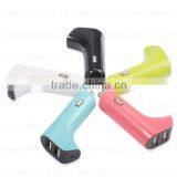 Colorful Portable and Automatic Gun Design 12v-24v Dual Port Car Charger Selling in thumbnail-6
