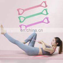 Yoga Gym Fitness Elastic Resistance Tube Chest Expander 8 Shaped Figure 8 Resistance Band thumbnail-2
