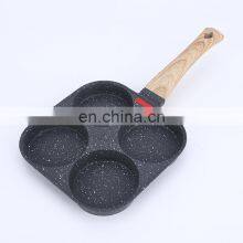 Amazon Hot Sale 4 In 1 Cast Aluminum Egg Steak Burger Fried Omelet Pan Breakfast Maker Round Ball Non-stick 4 Hole Egg Pans