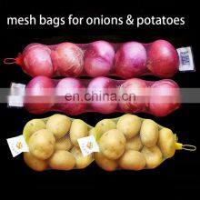 Wholesale Vegetable Fruit Packaging Protective Plastic Mesh Bag Net Custom Print Sleeve Net Bag Small Mesh Net Bag With Logo thumbnail-2