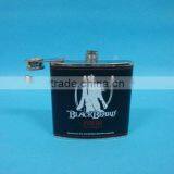 6oz Stainless Steel Bottle With Leather for Storing Wine