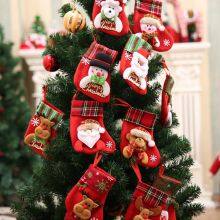 Christmas Socks Xmas Decor 3D Santa Claus Snowman Christmas Stocking Candy Gift Bag Happy New Year Decoration Navidad Ornaments thumbnail-3