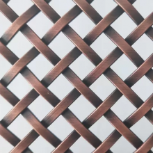 Flat Square Mesh Stainless Steel Decorative Mesh, Other Copper Embossed Mesh thumbnail-4