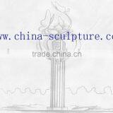 Stainless Steel Garden Sculpture 3D Views Sculpture thumbnail-1