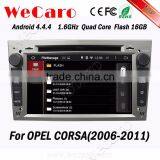 WECARO Double Din GPS Navigation Android Car CD Mp3 Player for Opel Corsa d 2006 - 2011 thumbnail-2