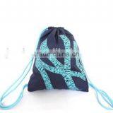 Girls Canvas Drawstring Backpack Bag thumbnail-1
